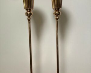Hoge goudkleurige vazen - Hoogte 70 cm - €18,00 / stuk ( 8 stuks)